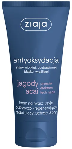 Ziaja Antyoksydacja, Krem na twarz i szyję odżywczo-regenerujący 'Jagody acai'