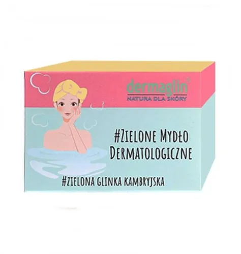 Dermaglin Mydło dermatologiczne z zieloną glinką - 1