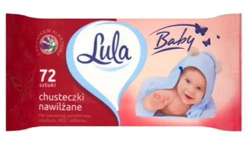 Lula Baby, Chusteczki nawilżane z dodatkiem alantoiny