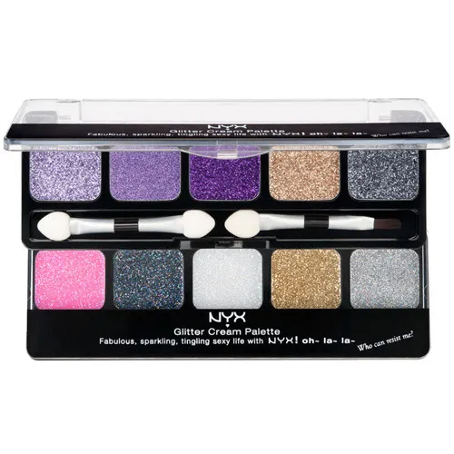 NYX Professional Makeup Glitter Creme Palette (Paleta kremowych cieni do powiek)