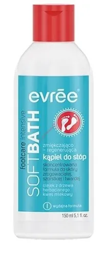 Evree Foot Care, Intensive Soft Bath (Zmiękczająco-regenerująca kąpiel do stóp skoncentrowana formuła do skóry zrogowaciałej, szorstkiej i twardej)