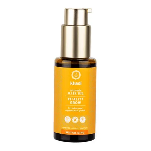 Khadi Vitality Grow Ayurvedic Hair Oil (Olejek stymulujący wzrost włosów) - 1