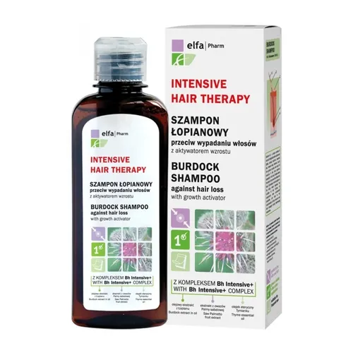 Elfa Pharm Intensive Hair Therapy, Szampon łopianowy przeciw wypadaniu włosów z aktywatorem wzrostu