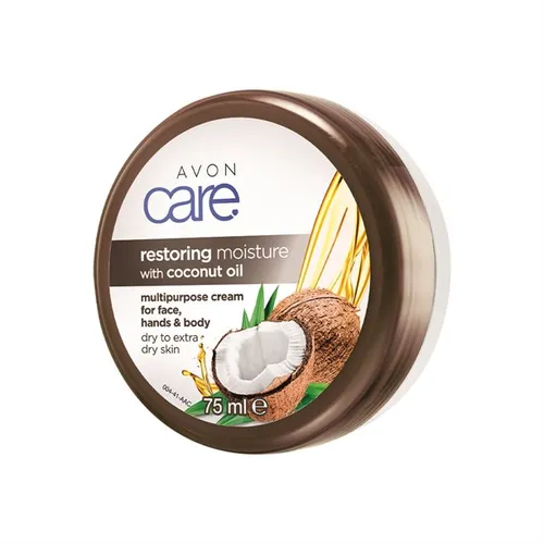 Avon Care, Restoring Moisture with Coconut Oil, Hydrating Multipurpose Cream Face Hand & Body (Intensywnie regenerujący krem do ciała, twarzy i rąk z olejem kokosowym) - 3