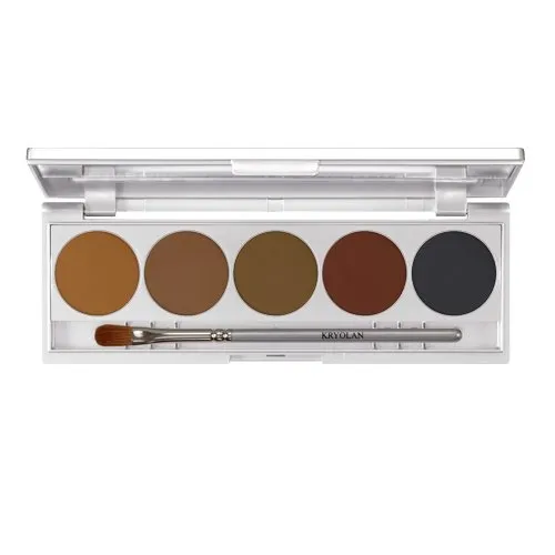 Kryolan Shading / Matt, Eyeshadow Palette (Paleta 5 matowych cieni)