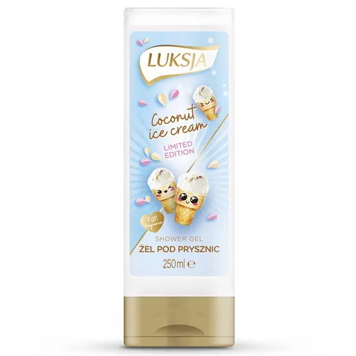 Luksja Coconut Ice Cream Shower Gel (Żel pod prysznic o zapachu lodów kokosowych)