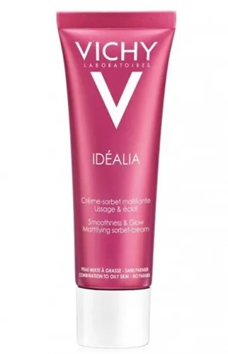 Vichy Idealia Fresh, Creme-sorbet Matifiante Lissage & Eclat (Lekki krem matujący do skóry tłustej i mieszanej)