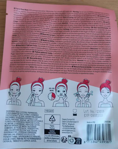 Action Bombs Away Face Mask with Pomegranate Extraxt (Maseczka na twarz z wyciągiem z granatu) - 2