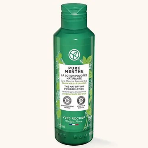 Yves Rocher Pure Menthe, La Lotion Poudree Matifiante (Pudrowy tonik matujący)