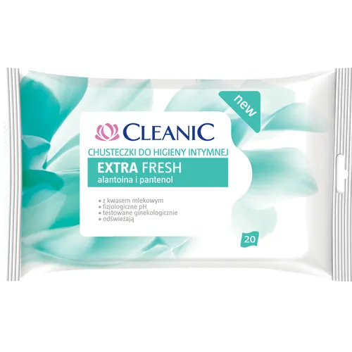Cleanic Extra Fresh, Chusteczki do higieny intymnej - 2