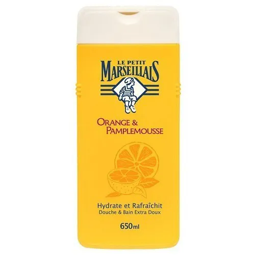 Le Petit Marseillais Douche & Bain Extra Doux Orange & Pamplemousse (Delikatny żel 2w1 pod prysznic i do kąpieli `Pomarańcza i grejpfrut`) - 2