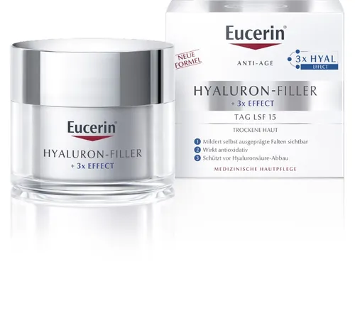 Eucerin Hyaluron - Filler Day Cream SPF 15, Krem na dzień do skóry suchej - 1