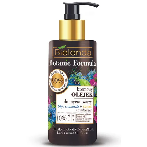 Bielenda Botanic Formula, Kremowy olejek do mycia twarzy `Olejek z czarnuszki + czystek`
