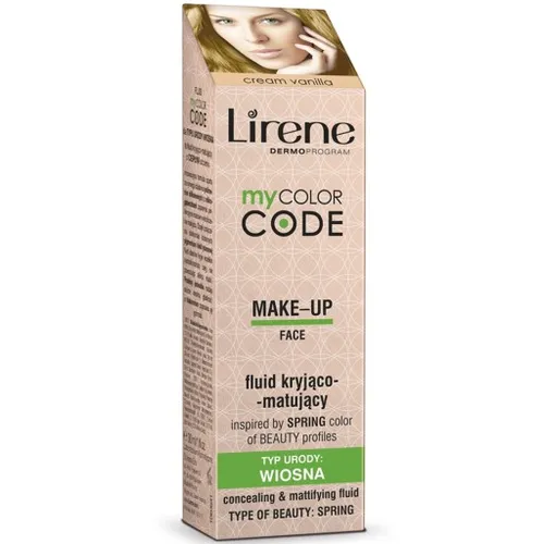 Lirene Dermoprogram My Color Code, Fluid kryjąco - matujący `Wiosna`