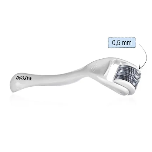 Yasumi Derma Roller Yasumi Titanium 0,5 (Roller do twarzy z tytanowymi igłami  0,50 mm)