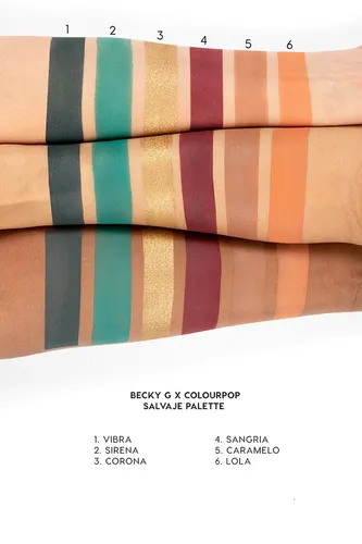 ColourPop Becky G x Colourpop, Salvaje Pressed Powder Shadow Palette (Paleta 12 cieni do powiek) - 4