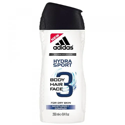 Adidas For Men, Hydra Sport, 3 in 1 Shower Gel (Żel pod prysznic dla mężczyzn)
