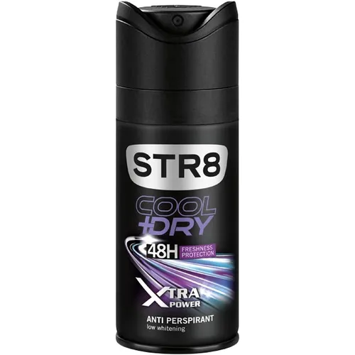 STR8 Xtra Power, Cool + Dry Antiperspirant (Antyperspiracyjny dezodorant w aerozolu dla mężczyzn)