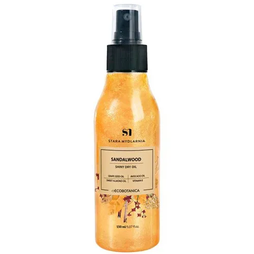 Stara Mydlarnia Sandalwood, Shiny Dry Body Oil (Suchy olejek z drobinkami)
