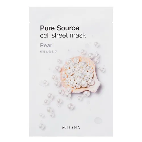 Missha Pure Source, Sheet Mask Pearl (Perłowa maseczka do twarzy)