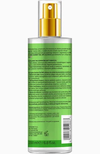 AA Hydro Sorbet Korea, Żel aloesowy 96% aloesu - 2