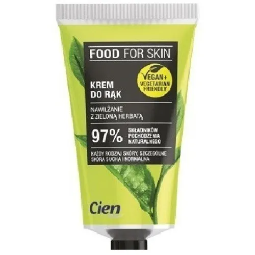 Cien Food for Skin, Krem do rąk `Nawilżanie z zieloną herbatą`
