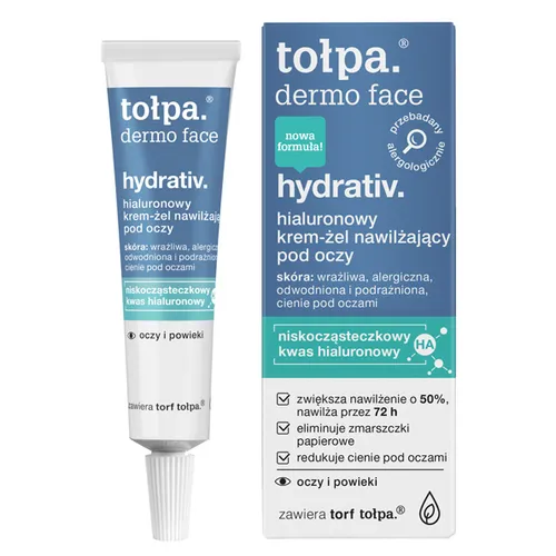 Tołpa Dermo Face, Hydrativ, Hialuronowy krem-żel nawilżający pod oczy