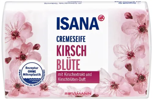 Isana Cremeseife Kirschblüte (Mydło w kostce `Kwiat wiśni`)