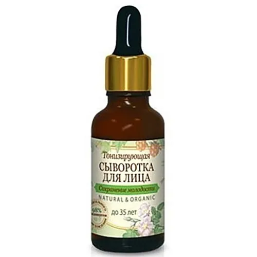 Receptury Babuszki Agafii Natural & Organic, Tonizujące serum do twarzy do 35 lat  `Zachowanie młodości` - 1