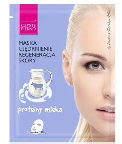 Czyste Piękno Maska w płacie `Ujędrnienie, regeneracja skóry - proteiny mleka`