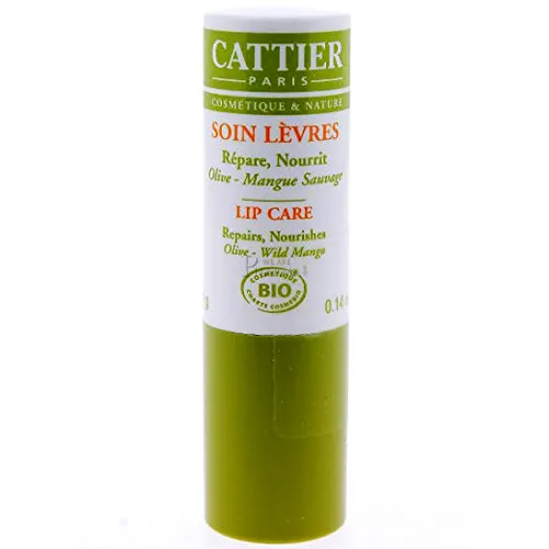 Cattier Soin Levres Olive - Mangue Sauvage (Pomadka ochronna z oliwą i olejem z dzikiego mango)