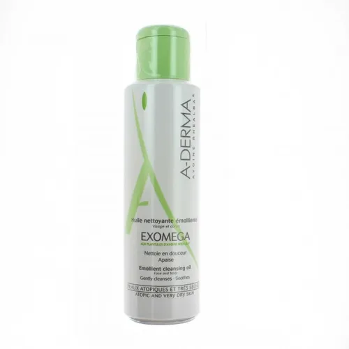 A-Derma Exomega, Huile Nettoyante Emolliente Visage et Corps [Emollient Cleansing Oil] (Olejek oczyszczająco-zmiękczający do  mycia twarzy i ciała) - 3