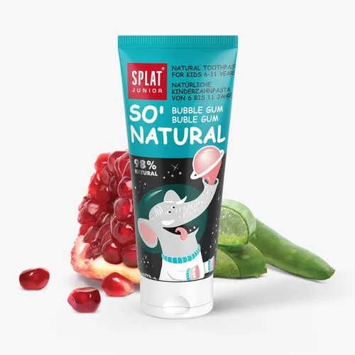 Splat Junior So' Natural Bubble Gum Natural Toothpaste (Pasta do zębów dla dzieci)