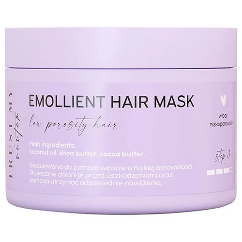 Trust My Sister Low Porosity Hair, Emollient Hair Mask (Emolientowa maska do włosów niskoporowatych)