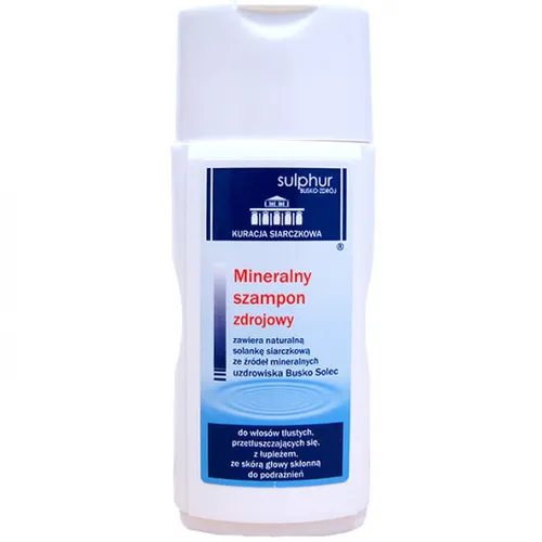 Sulphur Zdrój Kuracja siarczkowa, Mineralny szampon zdrojowy przeciwłupieżowy