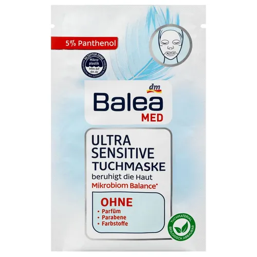 Balea Med, Ultra Sensitive Tuchmaske (Maseczka w płachcie)