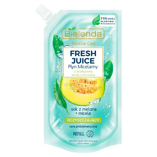 Bielenda Fresh Juice, Płyn micelarny z bioaktywną wodą cytrusową oczyszczający `Sok z melona+ micele`