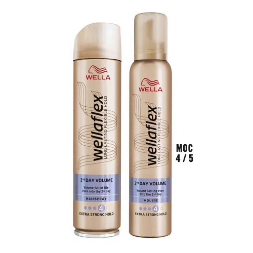 Wella Wellaflex, 2-dniowa objętość, Spray do stylizacji na ciepło