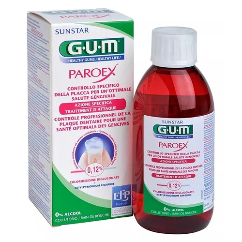 Gum Sunstar Paroex 0.12 % CHX + 0,05%CPC Mouthwash (Płyn do płukania jamy ustnej)
