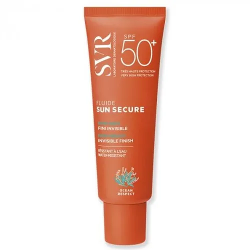 SVR Sun Secure, Fluide Non Gras Fini Invisible SPF50+ (Lekki krem ochronny SFP50+)