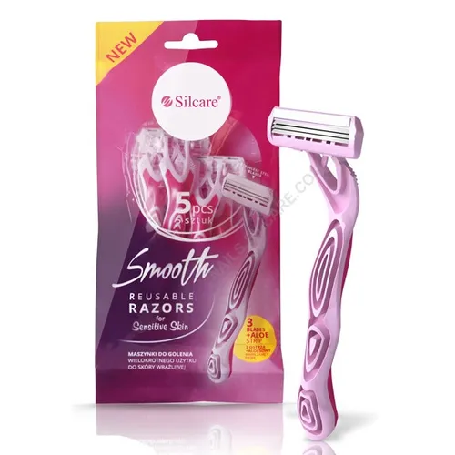 Silcare Smooth Reusable Razors for Sensitive Skin (Maszynki do golenia)