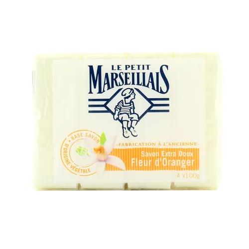 Le Petit Marseillais Savon Extra Doux Fleur d'Oranger (Mydło w kostce `Kwiat pomarańczy`)