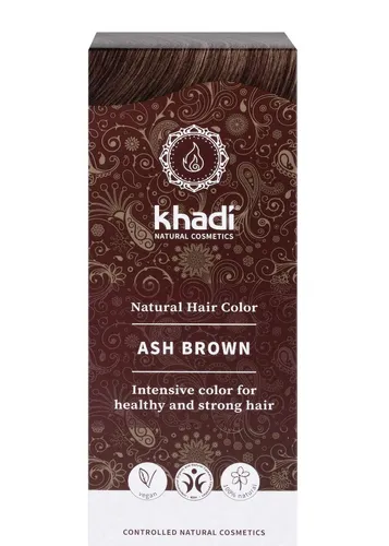 Khadi Herbal Hair Color Ash Brown (Ziołowa farba do koloryzacji włosów `Popielaty brąz`)