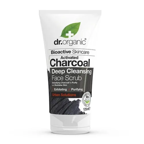 Dr.Organic Activated Charcoal Deep Cleansing Face Scrub (Peeling do twarzy z organicznym aktywnym węglem)