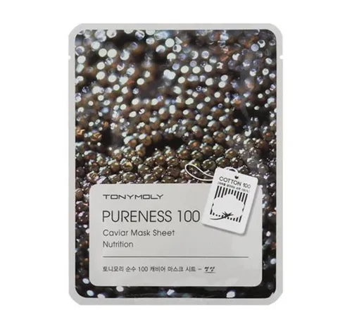 Tony Moly Pureness 100, Caviar Nutrition Sheet Mask (Maska w płachcie)