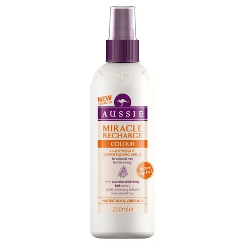 Aussie Miracle Recharge Colour Lightweight Conditioning Spray (Odżywka w sprayu bez spłukiwania do włosów farbowanych)