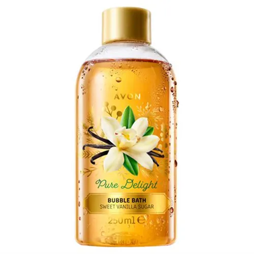 Avon Pure Delight, Bubble Bath Sweet Vanilla Sugar (Płyn do kąpieli `Słodka wanilia`)