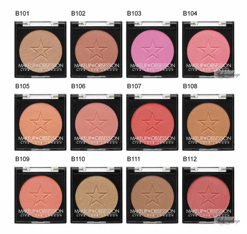 Makeup Obsession London Live Love London , Mono Blush (Róż do policzków) - 2