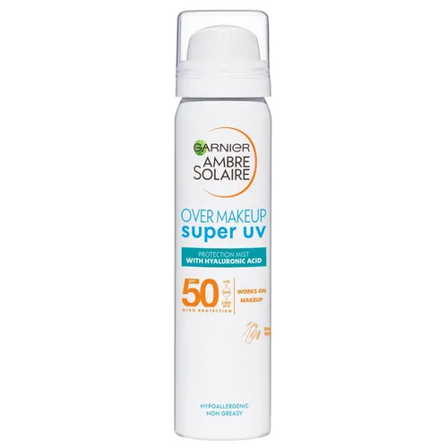 Garnier Ambre Solaire, Over Makeup Super UV Protection Mist SPF50 (Mgiełka ochronna z filtrem SPF 50 do nakładania na makijaż)