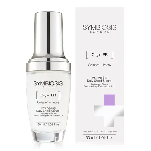 Symbiosis [CO5 + PR]  Collagen + Peony Anti-Agenig Daily Shield Serum (Serum przeciw starzeniu się skóry `Kolagen + piwonia`)